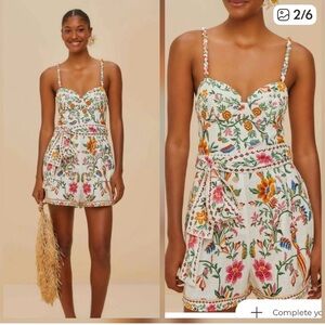 NWT Farm Rio Linen Romper